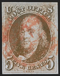 Sale 1278, Lot 3038, 1847 Issue and 1847  Reproduction (Scott 1-4)