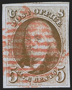Sale 1278, Lot 3045, 1847 Issue and 1847  Reproduction (Scott 1-4)