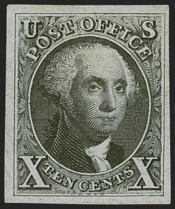 Sale 1278, Lot 3076, 1847 Issue and 1847  Reproduction (Scott 1-4)