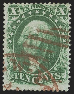 Sale 1278, Lot 3184, 1857-60 Issue and 1857  Reprint (Scott 18-47)