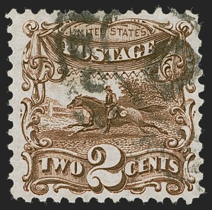 Sale 1278, Lot 3320, 1869 Pictorial Issue and 1869 Re-Issue (Sccott 112-133a), 2c Brown, Re-Issue (124) Sale 1278, Lot 3320, 1869 Pictorial Issue and 1869 Re-Issue (Sccott 112-133a)