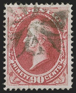 Sale 1278, Lot 3358, 1870-93 Bank Note Issues (Scott 134-229), 90c Carmine (155) Sale 1278, Lot 3358, 1870-93 Bank Note Issues (Scott 134-229)