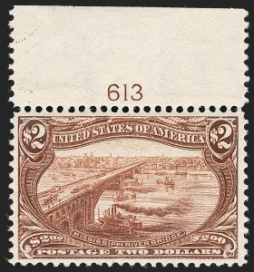 Sale 1283, Lot 1524, 1898 Trans-Mississippi Issue: Gem Quality $1.00 and $2.00