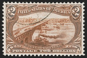 Sale Number 1283, Lot Number 1527, 1898 Trans-Mississippi Issue: Gem Quality $1.00 and $2.00 Sale Number 1283, Lot Number 1527, 1898 Trans-Mississippi Issue: Gem Quality $1.00 and $2.00