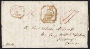 Sale 1289, Lot 508, Ship Letters, including Hawaiian Missionary