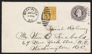 Sale 1289, Lot 675, Washington-Franklin and Other Issues, including Upright Jenny