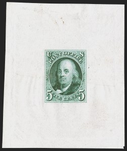 Sale 1290, Lot 1007, Essays, Proofs and Specimens