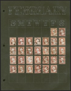 Sale 1290, Lot 1083, 1851-56 Issue (Scott 5-17)