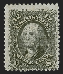 Sale 1290, Lot 1182, 1867-68 Grilled Issue (Scott 79-101), 12c Black, E. Grill (90) Sale 1290, Lot 1182, 1867-68 Grilled Issue (Scott 79-101)