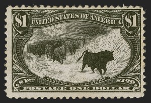 Sale 1290, Lot 1334, 1898 Trans-Mississippi Issue (Scott 285-293), $1.00 Black, Trans-Mississippi (292) Sale 1290, Lot 1334, 1898 Trans-Mississippi Issue (Scott 285-293)