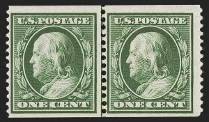 Sale 1290, Lot 1388, 1908-10 Washington-Franklin Issues (Scott 331-356)