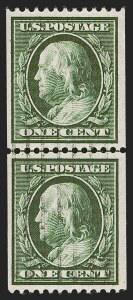 Sale Number 1290, Lot Number 1414, 1910-13 Washington-Franklin Issue (Scott 374-396)