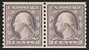 Sale 1290, Lot 1463, 1912-15 Washington-Franklin Issue (Scott 405-461)