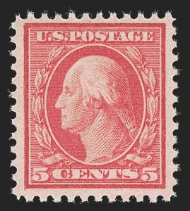 Sale 1290, Lot 1485, 1916-20 Issues (Scott 462-550), 5c Rose, Error (505) Sale 1290, Lot 1485, 1916-20 Issues (Scott 462-550)