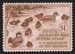 Sale 1290, Lot 1765, Hunting Permits, the "Lifemates" #1 P.S.E. Set Registry