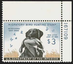Sale 1290, Lot 1782, Hunting Permits, the "Lifemates" #1 P.S.E. Set Registry