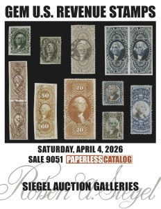 Sale Number 9051, Lot Number 10103, Second thru Third Issue and other Revenues Sale Number 9051, Lot Number 10103, Second thru Third Issue and other Revenues
