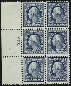 Sale 914, Lot 1563, 1912-23 Issues (Scott 424 to 458), 5c Blue (428) Sale 914, Lot 1563, 1912-23 Issues (Scott 424 to 458)