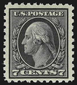 Sale 914, Lot 1566, 1912-23 Issues (Scott 424 to 458), 7c Black (430) Sale 914, Lot 1566, 1912-23 Issues (Scott 424 to 458)