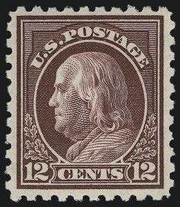 Sale 914, Lot 1579, 1912-23 Issues (Scott 424 to 458), 12c Copper Red (435a) Sale 914, Lot 1579, 1912-23 Issues (Scott 424 to 458)