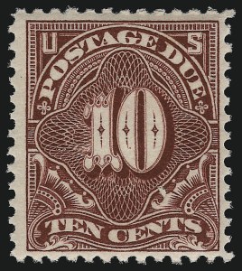 Sale 914, Lot 2074, Postage Due, 10c Deep Claret (J35) Sale 914, Lot 2074, Postage Due