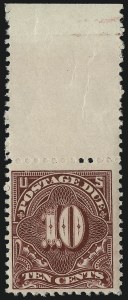 Sale 914, Lot 2075, Postage Due, 10c Deep Claret (J35) Sale 914, Lot 2075, Postage Due
