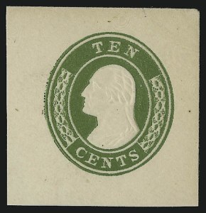 Sale 914, Lot 2868, Postal Stationery, 10c Green on White (U17) Sale 914, Lot 2868, Postal Stationery