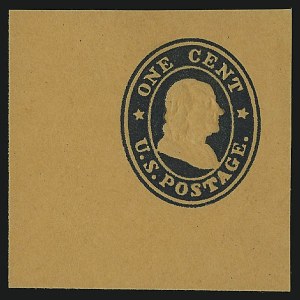 Sale 914, Lot 2871, Postal Stationery, 1c Blue on Orange (U23) Sale 914, Lot 2871, Postal Stationery