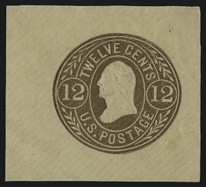 Sale 914, Lot 2886, Postal Stationery, 12c Brown (U68) Sale 914, Lot 2886, Postal Stationery