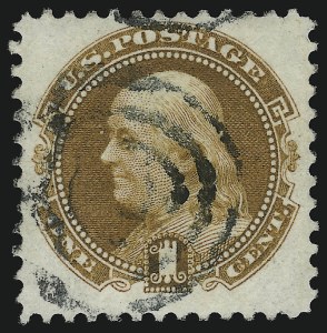 Sale 914, Lot 638, 1875 Re-Issue of 1869 Pictorial Issue, 1c Buff, Re-Issue (123) Sale 914, Lot 638, 1875 Re-Issue of 1869 Pictorial Issue