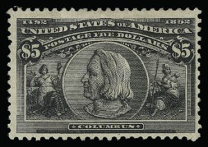 Sale 930, Lot 2209, 1893 Columbian Issue (Scott 230-245), $5.00 Columbian (245) Sale 930, Lot 2209, 1893 Columbian Issue (Scott 230-245)