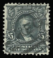 Sale 930, Lot 2362, 1902-08 Issues (Scott 300-320), $5.00 Dark Green (313) Sale 930, Lot 2362, 1902-08 Issues (Scott 300-320)