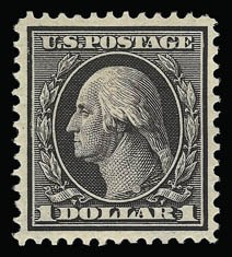 Sale 930, Lot 2393, 1908-10 Washington-Franklin Issues (Scott 331-356), $1.00 Violet Brown (342) Sale 930, Lot 2393, 1908-10 Washington-Franklin Issues (Scott 331-356)