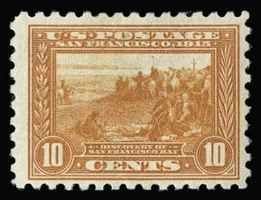 Sale 930, Lot 2483, 1913-15 Panama-Pacific Issue (Scott 397-404), 10c Panama-Pacific, Perf 10 (404) Sale 930, Lot 2483, 1913-15 Panama-Pacific Issue (Scott 397-404)