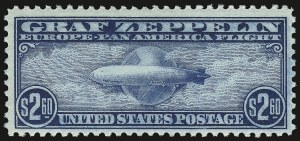 Sale 938, Lot 1825, Air Post, $2.60 Graf Zeppelin (C15) Sale 938, Lot 1825, Air Post