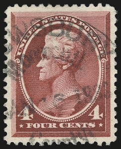 Sale Number 959, Lot Number 2458, 1887 American Bank Note Co. Issue (Scott 212-218) Sale Number 959, Lot Number 2458, 1887 American Bank Note Co. Issue (Scott 212-218)