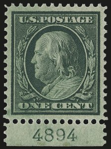 Sale Number 967, Lot Number 4688, 1909 Bluish Paper Issue (Scott 357-366) Sale Number 967, Lot Number 4688, 1909 Bluish Paper Issue (Scott 357-366)