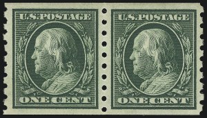 Sale Number 968B, Lot Number 499, 1910-13 Washington-Franklin Issue (Scott 390-396) Sale Number 968B, Lot Number 499, 1910-13 Washington-Franklin Issue (Scott 390-396)