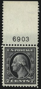 Sale Number 968B, Lot Number 524, 1912-14 Washington-Franklin Issue (Scott 405-423) Sale Number 968B, Lot Number 524, 1912-14 Washington-Franklin Issue (Scott 405-423)