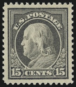 Sale Number 968B, Lot Number 534, 1912-14 Washington-Franklin Issue (Scott 405-423) Sale Number 968B, Lot Number 534, 1912-14 Washington-Franklin Issue (Scott 405-423)