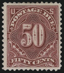 Sale 976, Lot 2289, Postage Due (J), 50c Deep Claret (J50) Sale 976, Lot 2289, Postage Due (J)