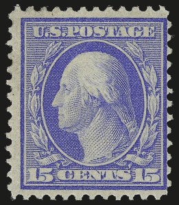 Sale 982, Lot 5752, 1909 Bluish Paper Issue (Scott 357-366), 15c Pale Ultramarine, Bluish (366) Sale 982, Lot 5752, 1909 Bluish Paper Issue (Scott 357-366)
