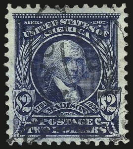 Sale 984, Lot 760, 1902-08 Issues (Scott 300-313), $2.00 Dark Blue (312) Sale 984, Lot 760, 1902-08 Issues (Scott 300-313)