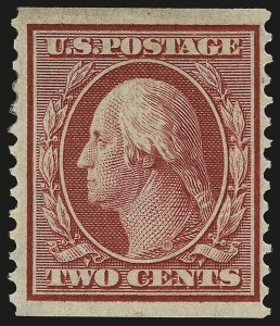 Sale 984, Lot 839, 1910-13 Washington-Franklin Issue (Scott 374-396), 2c Carmine, Coil (388) Sale 984, Lot 839, 1910-13 Washington-Franklin Issue (Scott 374-396)
