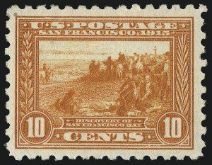 Sale 1007, Lot 2700, 1913-15 Panama-Pacific Issue (Scott 397-404), 10c Panama-Pacific, Perf 10 (404) Sale 1007, Lot 2700, 1913-15 Panama-Pacific Issue (Scott 397-404)