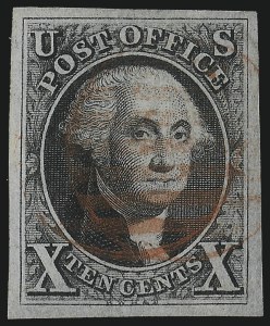 Sale Number 1014, Lot Number 1016, 5c-10c 1847 Issue (Scott 1-2) Sale Number 1014, Lot Number 1016, 5c-10c 1847 Issue (Scott 1-2)