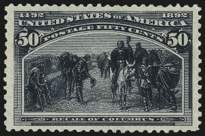 Sale 1014, Lot 1522, 30c-50c 1893 Columbian Issue (Scott 239-240), 50c Columbian (240) Sale 1014, Lot 1522, 30c-50c 1893 Columbian Issue (Scott 239-240)
