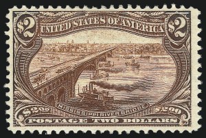 Sale 1014, Lot 1674, $1.00-$2.00 1898 Trans-Mississippi Issue (Scott 292-293), $2.00 Trans-Mississippi (293) Sale 1014, Lot 1674, $1.00-$2.00 1898 Trans-Mississippi Issue (Scott 292-293)