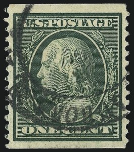 Sale Number 1014, Lot Number 1792, 1908-10 Washington-Franklin Issue Coils (Scott 348-356) Sale Number 1014, Lot Number 1792, 1908-10 Washington-Franklin Issue Coils (Scott 348-356)