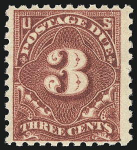 Sale 1019, Lot 958, Postage Due (Scott J2-J78a), 3c Carmine Lake (J54) Sale 1019, Lot 958, Postage Due (Scott J2-J78a)